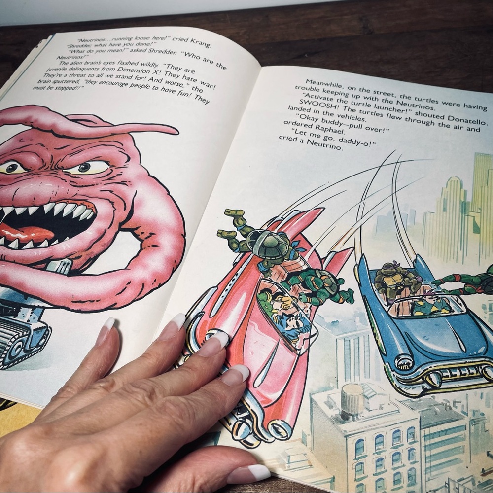 Vintage Ninja Turtles childrens reading books 1990 & 91 - Picture 8 of 9